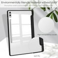 thumbnail image 5 of Allytechgroup Folio Case for Samsung Galaxy Tab S10 Plus/S9 Plus 12.4 inch 2024/2023 Model, Trifold Stand Cover with Pencil Holder Clear Back Shell Shockproof Cover for Galaxy Tab S10+/S9+, Black, 5 of 9