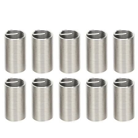 

10Pcs Thread Inserts Male Female Reducing Nut Repair Tool Stainless Steel Wire Fastener M16x1.53D