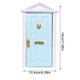 thumbnail image 5 of Mini casa puerta pequeña maravillosa mini puertas de madera Modelos de muebles de madera en miniatura para la escena de DIY Muñeca Muebles para el hogar Craft Blue 1 Set kenally FN001811-03, 5 of 5