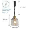 thumbnail image 3 of Kiven H Track Pendant Lightning,Adjustable Cord Length,Industrial H Track Lighting Pendant Lights with Iron Shade, 3 Lights, 3 of 7