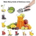 thumbnail image 2 of Lemon Squeezer Stainless Steel - Hand Juicer Press Citrus Squeezer With Silicone, 2 of 5