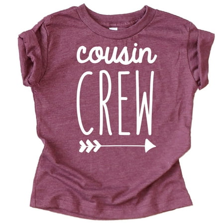 

Cousin Crew Arrow T-Shirts and Bodysuits for Baby and Toddler Boy and Girls Fun Family Outfits Vintage Burgundy Shirt