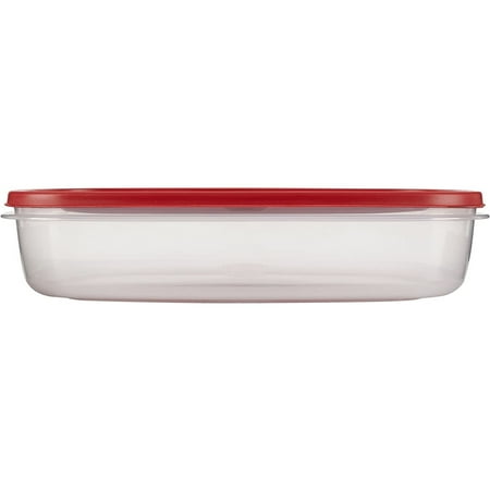 Rubbermaid Easy Find Lids Food Storage Container, 1.5 Gallon, Racer Red