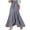Navy, variant on BUWTTER Women's Skirts Casual Plaid Maxi A Line Irregular Ruffle Hem Fishtail Long High Wasit Elegant Black Skirt L