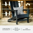 thumbnail image 7 of DuroGreen Aria Adirondack Chair Set Made With All-Weather Tangentwood, 2 Chairs, 1 Side Table, Oversized, High End Patio Furniture for Porch, Lawn, Deck, No Maintenance, Made in the USA, Black, 7 of 7