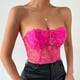 thumbnail image 1 of SAYOO Corsé femenino, blusa en forma de tubo, bordado floral, chaleco de hombro claro, adecuado para reuniones diarias del Club SAYOO  moda, 1 of 3