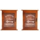 thumbnail image 1 of 2X Gabinete de Almacenamiento de Llaves de Madera de Estilo Europeo Vintage Caja de Llaves con Colgantes Marrón, 1 of 8