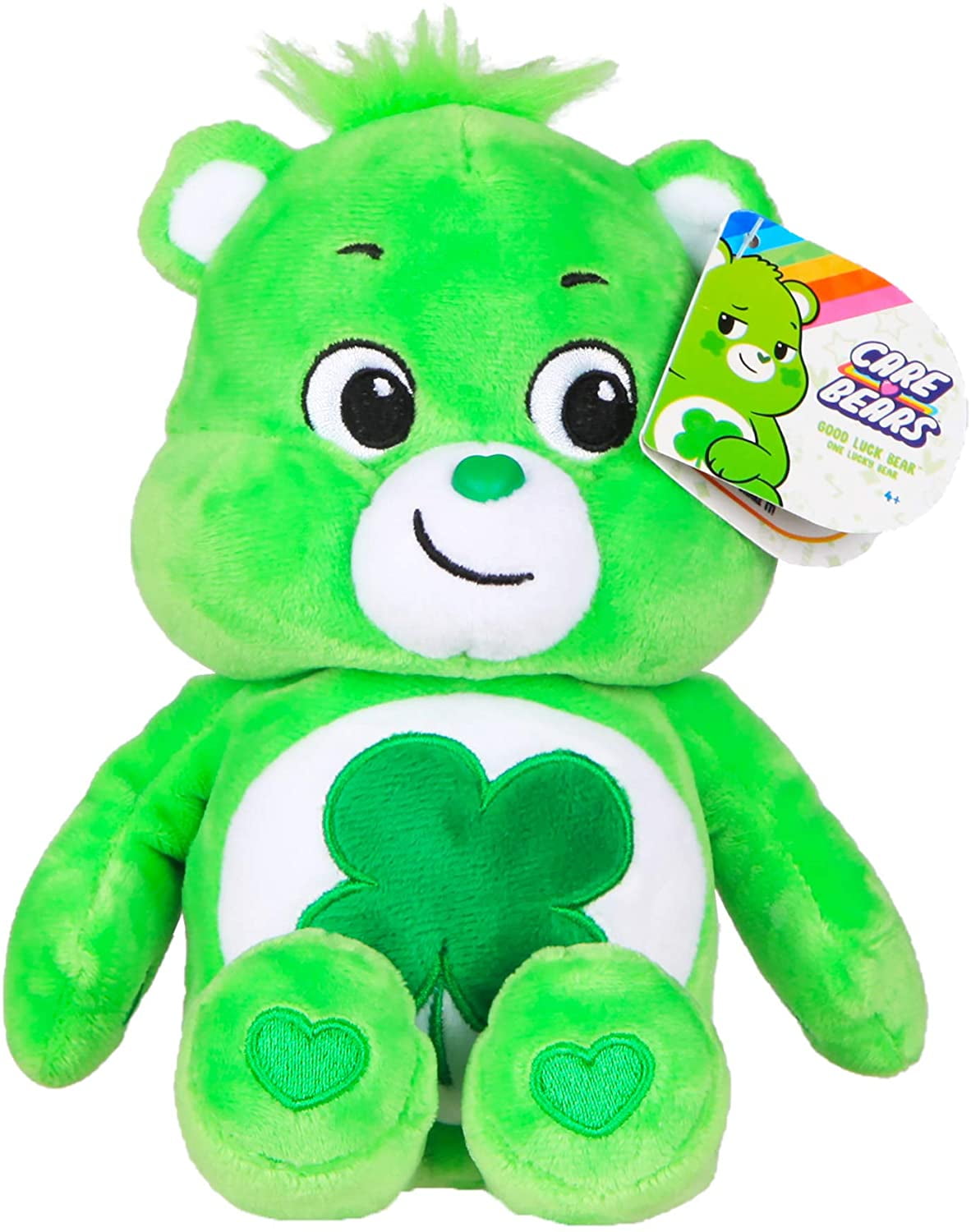 Basic Fun New 2020 Care Bears 9&quot; Bean Plush Good Luck
