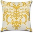thumbnail image 4 of Pillow Covers 18x18 Set of 4, Modern Sofa Throw Pillow Cover, Decorative Home Outdoor Linen Fabric Geometric Pillow Case for Couch Bed Car 45x45cm, Yellow, 4 of 6
