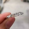 thumbnail image 2 of 2Ct Round Cut Lab Created Diamond Full Eternity Band Ring 14k White Gold Plated, 2 of 3