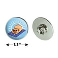 thumbnail image 4 of Downward Facing Dog Pug Doing Yoga Metal 1.1" Tie Tack Hat Lapel Pin Pinback, 4 of 5