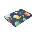 thumbnail image 4 of LNWH Super Soft Flannel Bed Blanket, Cozy Fluffy Warm All Seasons Space Tourism Pattern Throw Blankets for Sofa Bedding, 60"x50", 4 of 8