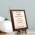 thumbnail image 2 of And now, O Lord, for what do I wait? My hope is in you." Psalm 39:7, Wooden Frame 5x7 Decorative Wall Plaque | Elegant Bible Verse, 2 of 7