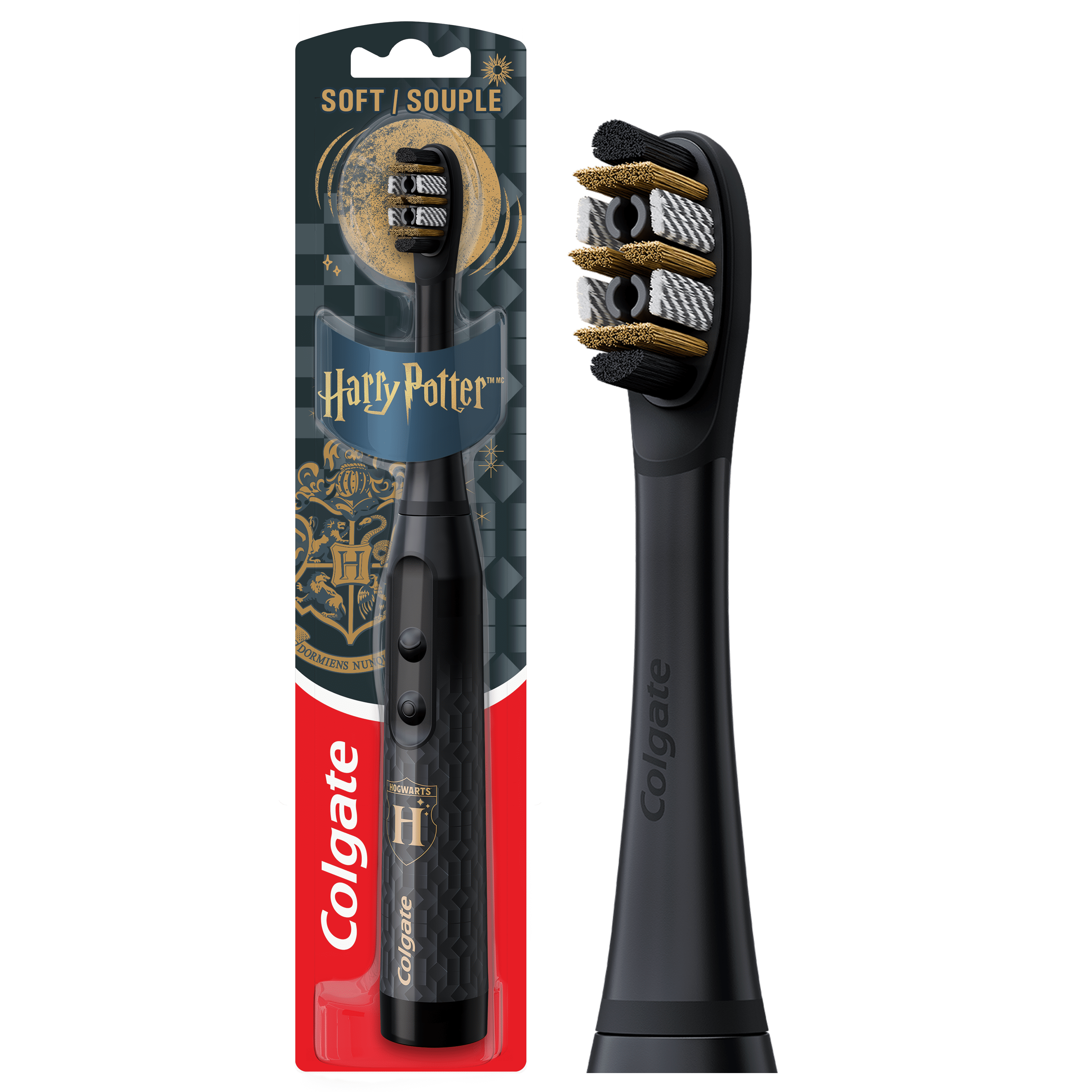 Colgate Harry Potter Adult Battery Powered Sonic Toothbrush, Soft