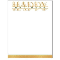 Happy Holidays Letterhead Printer & Copy Christmas, Holiday Paper, 25 Sheets per Pack