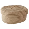 thumbnail image 4 of OUNONA Cotton Rope Woven Basket Con Estilo Para Almacenaje Y En Khaki, 4 of 8