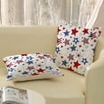 thumbnail image 5 of 4th of July Pillow Covers 20x20 Pack of 2 Independence Day American Flag Stars Throw Pillow Cover Outdoor Decor,Memorial Day Patriotic Pillowcase Decorative Cushion Case for Couch Sofa, 5 of 6