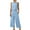 Sky Blue, variant on Chbgutlmr Womens Summer Outfits 2 Piece Cotton Linen Crewneck Sleeveless Tank Tops Cropped Pants Lightweight Casual Set