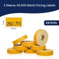thumbnail image 5 of Pricing Labels for Monarch 1131 Fluorescent Orange - 60,000 labels w/ 24 Rolls Value Pack, 3 Sleeves - Made in USA, 5 of 7