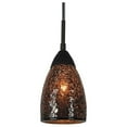 thumbnail image 3 of Woodbridge Lighting Venezia 3-Light Glass Cluster Pendant in Bronze/Mirror, 3 of 5