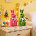 thumbnail image 6 of Easter Simulation Rabbits, Easter Bunny Ornaments, Pink Plush Rabbit Figurines for Easter Decor, Gifts and Holiday Handicrafts, 6 of 9