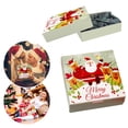 thumbnail image 5 of Santa Claus Gift Box Cookies, Baking Packaging Box Candy Paper Box For Christmas Decoration Baking Pans Set for Oven, 5 of 5