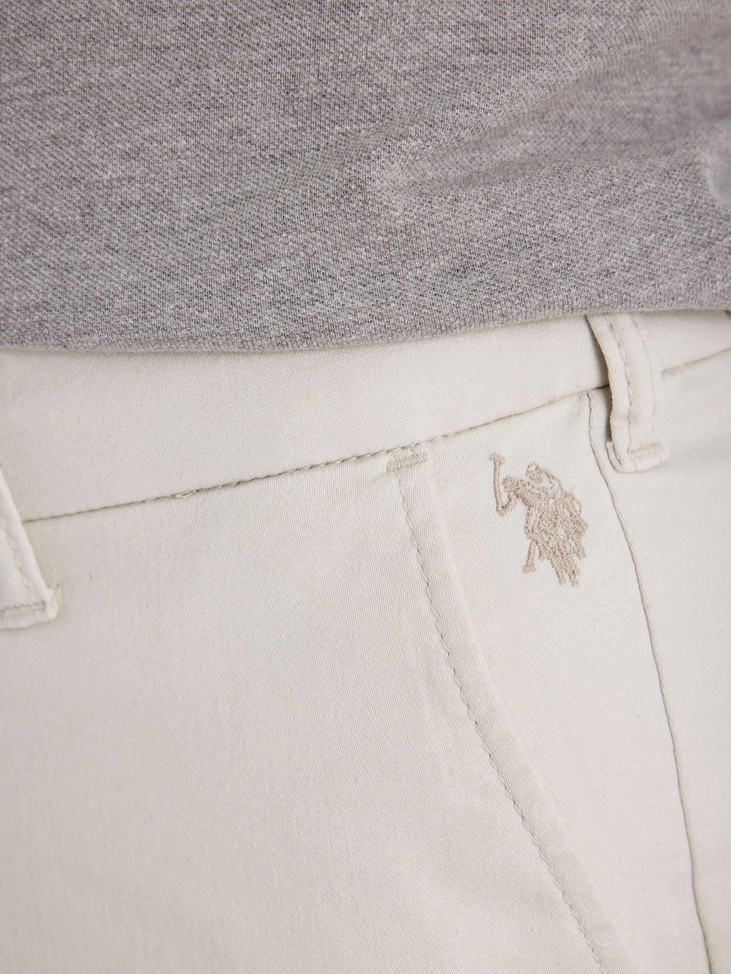 U.S. Polo Assn. Mens Comfort Waist Flat Front Short, 7" Inseam, Sizes XS-3XL