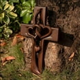 thumbnail image 6 of Marriage Cross for Wall Love Wall Decor, Handmade Wooden Intertwined Heart Wall Cross, Jesus Wall Art Christian Decor for Wedding Valentine Christmas Gift - 10 Inch, 6 of 7
