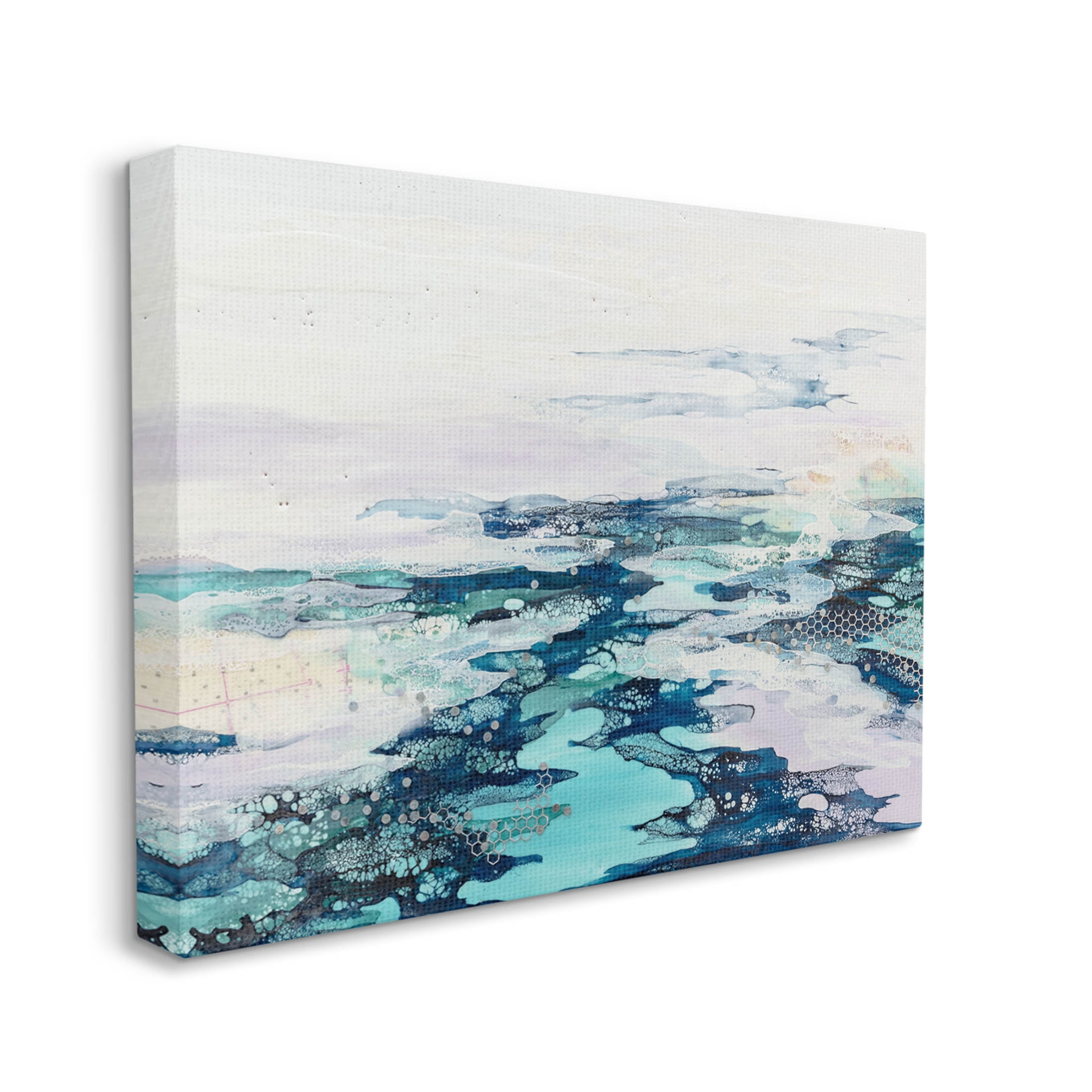 Abstract Water Ocean Composition Abstract Graphic Art Gallery Wrapped Canvas Print Wall Art