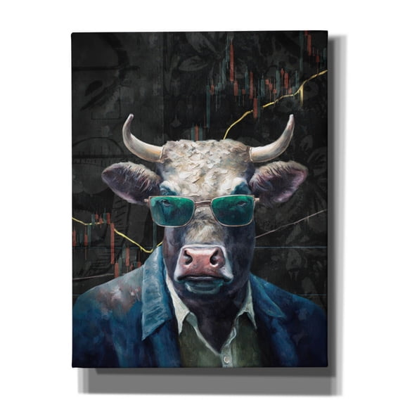 Epic Graffiti 'Crypto Cow' by Svetlana Aleynikova Canvas Wall Art, 26" x 34"