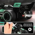 thumbnail image 3 of Roofworld F1 1/18 2.4G RC Car Mini High-Speed Remote Control Racing Drift Vehicle Model Toys Green, 3 of 13
