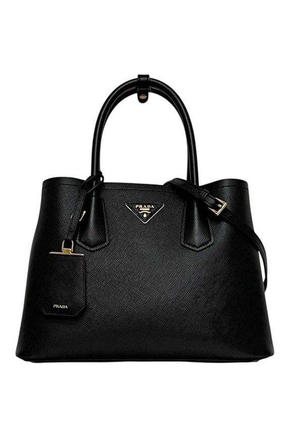 Pre-Owned Prada 2-way bag f-24517 Black NERO 1BG887 Saffiano leather 117 F PRADA tote... (Good)