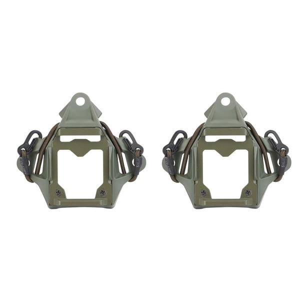 Greeniant WOSPORT, adaptador de montaje para casco de al aire libre, equipo de cazador, soporte montado con tornillo, reemplazo de Base para Fast Verde 2piezas Greeniant CBP363496