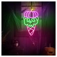 thumbnail image 2 of Letrero De Neón Calavera Helado, Decoración Pared Para Halloween, Sala Juegos, Dormitorio, Bar, Estar, Fiesta Cumpleaños 55cm, 2 of 3
