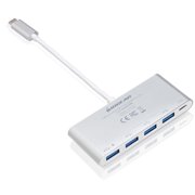 IOGEAR GUH3C4PD USB-C to 4 Port USB-A Hub with Power Delivery Pass-Thru