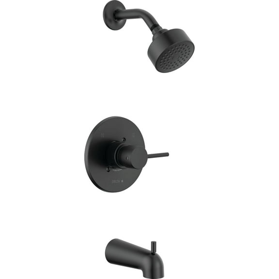 Delta T14459-Pp Modern Monitor 14 Series Tub And Shower Trim Package - Black