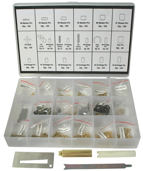25 Pieces Ea Size Bottom And Master Locksmith Pins Rekey Kit For Kwikset Locks 