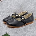 thumbnail image 2 of Staki Mary Jane Shoes Girls Dress Shoes Toddler Mary Jane Shoes Flats with Bow for Toddler/Little/Big Kids(Black,11.5 Little Kid), 2 of 6