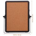 thumbnail image 6 of FELTECHELECTR Bulletin Boards Decorative Cork Board for Desk Rectangular Brown 1Set 12.2x9.1x0.4In, 6 of 6