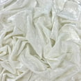 thumbnail image 2 of Ice Fabrics Stretch Crushed Velvet Fabric by the Yard - 60/62" Wide Soft Velvety Fabric for Sewing Apparel, Upholstery, Curtains & Decor - 234 GSM - 20% Vertical Stretch - Ivory - 5 Yards, 2 of 6