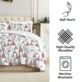 thumbnail image 4 of Southshore Fine Living, Inc. Comforter Cal King w/ Pillow Shams - Christmas Tree Print, Red & Grey, 4 of 9
