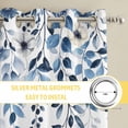 thumbnail image 6 of Blue Coastal Starfish Kitchen Curtains Window Panels, Beach Nautical Shell Eucalyptus Summer Insulated Window Treatment Curtain, Grommet Curtains for Bedroom/Living Room/Bathroom, 2 Piece 42"Wx45"L, 6 of 8