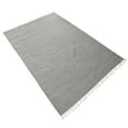 thumbnail image 4 of Rugsotic Carpets Eco-Friendly Woven Hand Woven Kilim Flat Weave Silver Solid Area Rug, 10'x13' Rectangle, Antimicrobial, 4 of 8