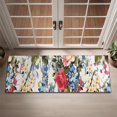 thumbnail image 2 of Pioneer Flower Floral Print Pattern Door Rugs,Washable Non Slip Door Mats Indoor,Decorative Door Mats,Entry Mat Indoor for Entrance,Bedroom,Kitchen,Bathroom,16"x47", 2 of 6