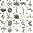 thumbnail image 6 of U8MO Bulk Antique Silver Charms Pendants for Jewelry Making 100 Styles Optional-21# 10pcs pterosaur, 6 of 6