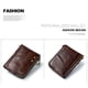 thumbnail image 5 of （brown）Genuine Leather Credit Card Wallet Holder,Credit Card Organizer for Women Men,Small Coin Purse Wallet Keychain, 5 of 5