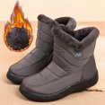 thumbnail image 3 of Zapatos de algodón para mujer, botas de nieve cálidas para invierno para mujer, botas de algodón impermeables con cremallera lateral para mujer Wmkox8yii ghj1366, 3 of 6