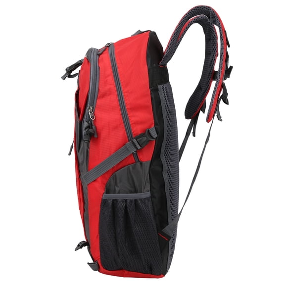 Mochila impermeable de 40 litros para deportes al aire libre, escalada, acampada, senderismo, color rojo