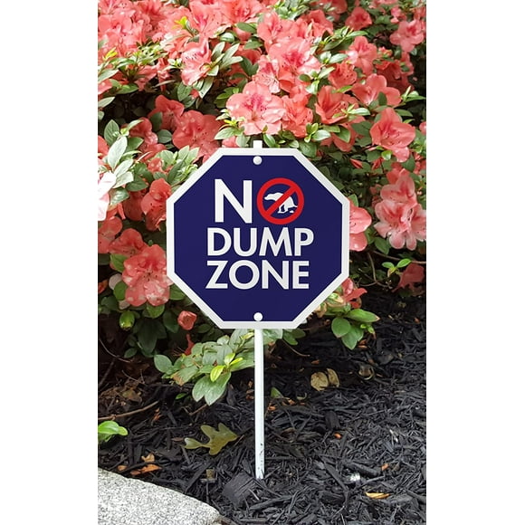 Imagine This No Dump Zone Signe de Jardin