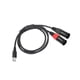 thumbnail image 5 of Cable auxiliar Cable amplificador Cable de audio Cable de audio estéreo Cable USB a 2 XLR 3M, 5 of 9